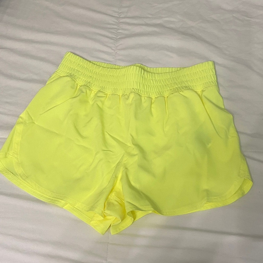 GAP Girls Neon Yellow Athletic Shorts